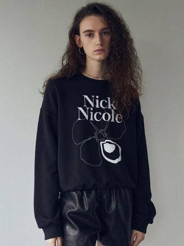 Nicole Flower Sweatshirt_Black - NICK&NICOLE - Modalova