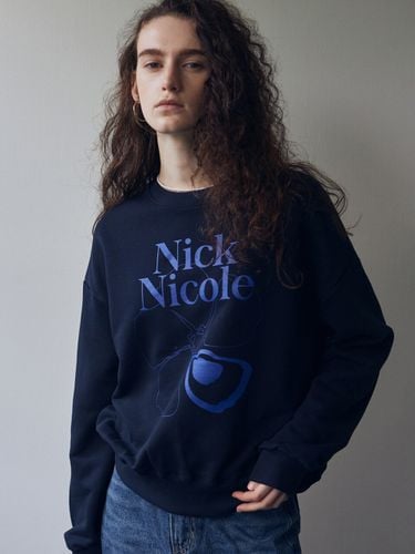 Nicole Flower Sweatshirt_Blue - NICK&NICOLE - Modalova