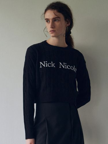 Nicole Cable Crop Knit_Black - NICK&NICOLE - Modalova