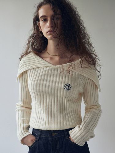 Nicole Sailor Off Shoulder Knit_Cream - NICK&NICOLE - Modalova