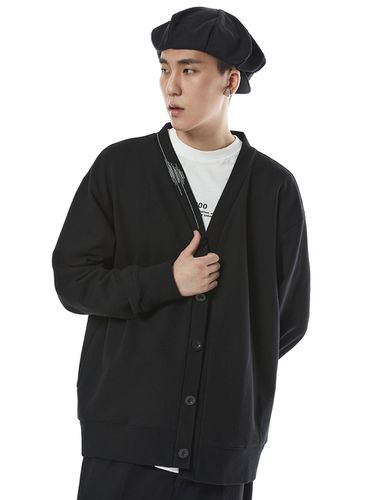 Overfit Matrix Cotton Cardigan [] - DGNAK12 - Modalova