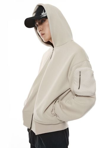 Pocket Detail Napping Hoodie Zip Up [] - DGNAK12 - Modalova