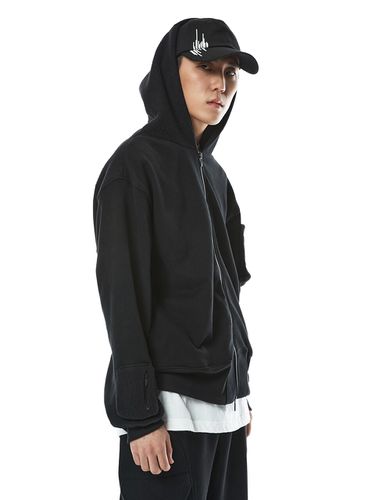 Pocket Detail Napping Hoodie Zip Up [] - DGNAK12 - Modalova