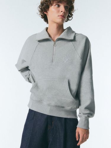 Logo Embroidery Half Zip-up Sweatshirt - CITYBREEZE - Modalova