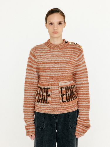 VONIKA Lettered Pocket Knit Sweater - EENK - Modalova