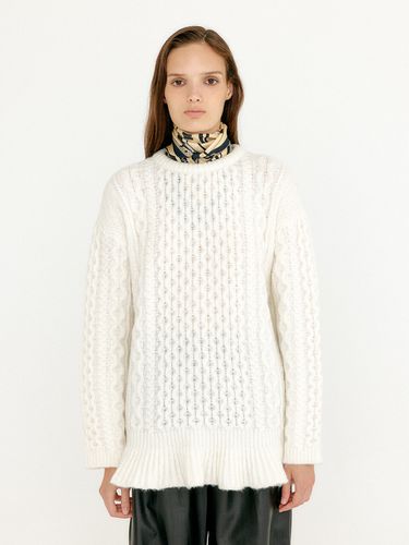 VLARE Flared Cable Sweater - EENK - Modalova