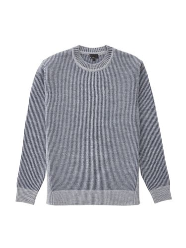 Semi Over Fit Two-tone Wool Blended Knit () - STCO - Modalova