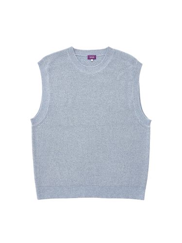 Over Fit Ribbed Knit Vest (Blue) - STCO - Modalova