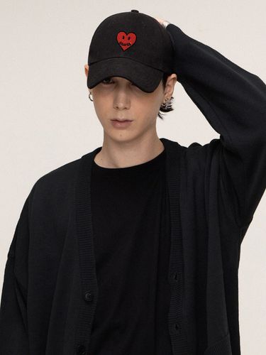 Unisex] Heart Logo Smile Ball Cap - GRAVER - Modalova