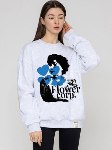 Unisex] Flower Lady Abstract Sweatshirt M. White - GRAVER - Modalova