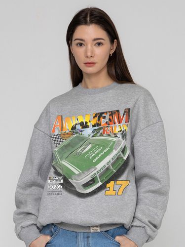 Unisex] Green Racing Smile Sweatshirt - GRAVER - Modalova