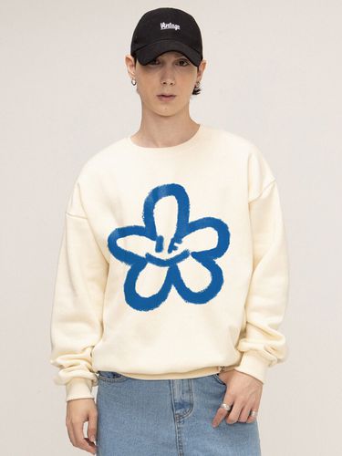 Big Smiley Flower Sweatshirt - GRAVER - Modalova