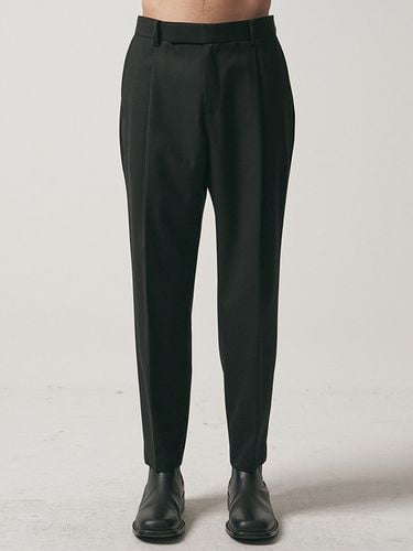 Wool One Tuck Relaxed Slacks _ - NOIRER - Modalova