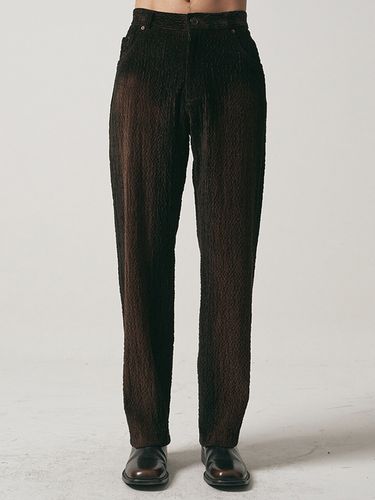 Wave Corduroy Hand Gradation Pants _ - NOIRER - Modalova