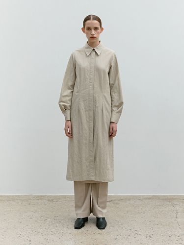 Twf Hidden Button Shirt Dress_2 Colors - MOHAN - Modalova