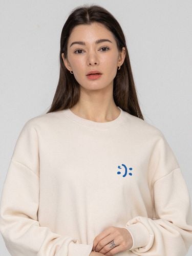 Small Double Drawing Smile Sweatshirt - GRAVER - Modalova