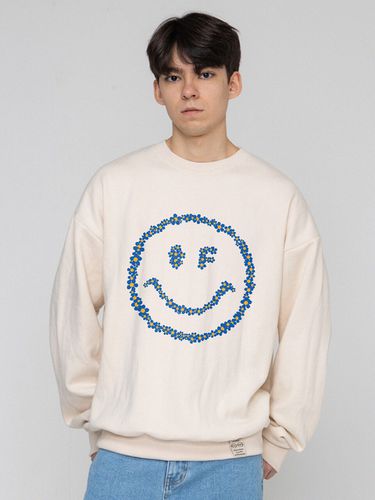 Multi Flower Dot Smile Sweatshirt - GRAVER - Modalova