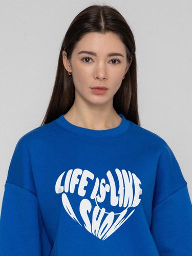 Big Liffe Logo Heart Sweatshirt [Cobalt Blue] - GRAVER - Modalova