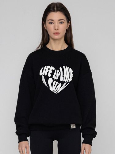 Big Liffe Logo Heart Sweatshirt [6color] - GRAVER - Modalova