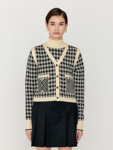 VITA Gingham Check Knit Vest - EENK - Modalova