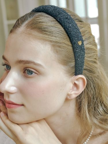 Classic Tweed Hairband_Black - ENGBROX - Modalova