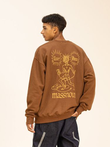 Invincible Oversized Sweatshirt_Brown - MASSNOUN - Modalova