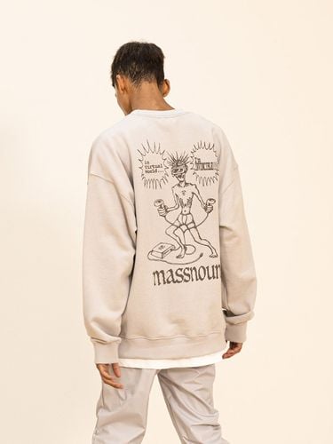 Invincible Oversized Sweatshirt_Light Gray - MASSNOUN - Modalova