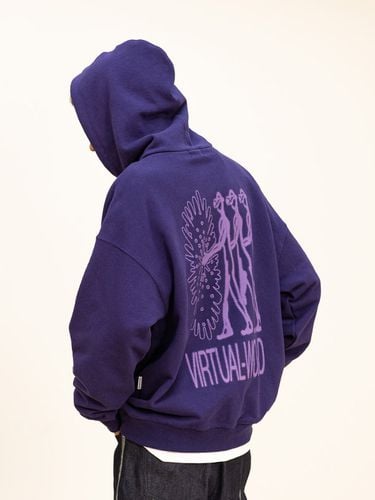 Portal Oversized Hoodie_Purple - MASSNOUN - Modalova