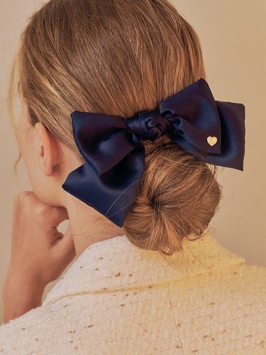 Mari ribbon hairpin_navy - ENGBROX - Modalova