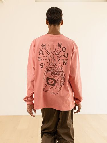 Virtual Signal Long Sleeve T-Shirt_Pink - MASSNOUN - Modalova