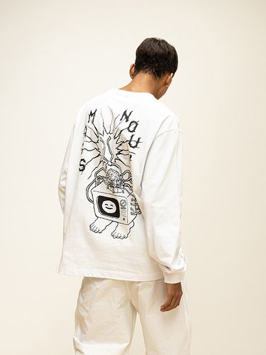 Virtual Signal Long Sleeve T-Shirt_White - MASSNOUN - Modalova