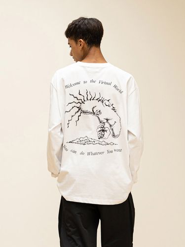 Digital Drug Long Sleeve T-Shirt_White - MASSNOUN - Modalova