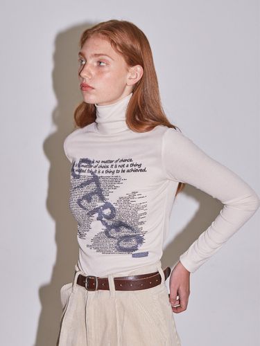 LINE] Printing Turtleneck T-shirt_5 Colors - VITALSIGN - Modalova