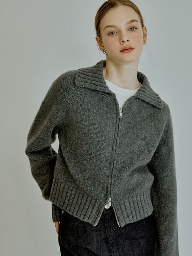 Buttering Knit Zip-Up Cardigan - RE_L - Modalova