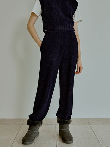 Cozy Knit Pants _ Navy - RE_L - Modalova