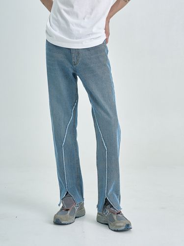 Cut-off Denim Pants _ Indigo Blue - inexcis - Modalova