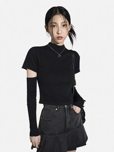 Half-turtleneck Warmer Knit_Black - AVANDRESS - Modalova