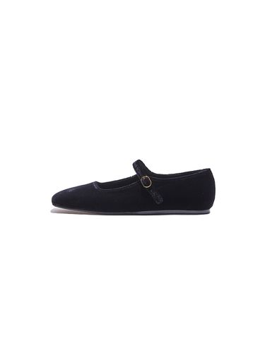 VAVA Square Toe Mary-Jane Flats_Black - EENK - Modalova