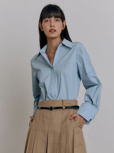 Oversized Fit Layered Cuffs Shirts (3 Colors) - HACIE - Modalova