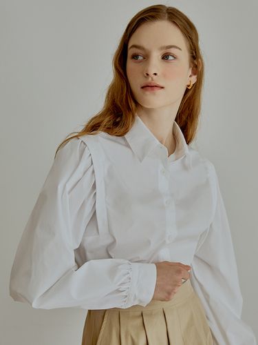 Downy Volume Puff Shirt _ White - RE_L - Modalova