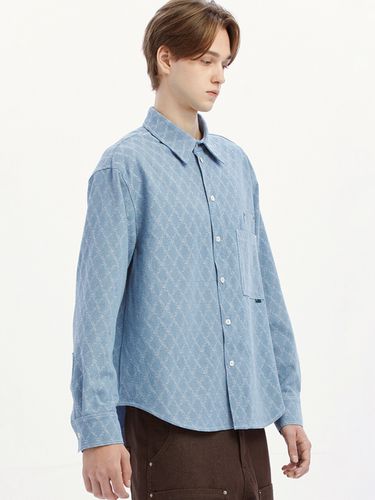 Scale Texture Shirt _ Light Blue - karactor - Modalova