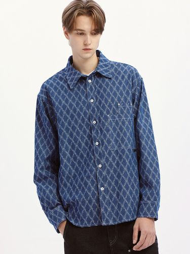 Scale Texture Shirt _ Heritage Blue - karactor - Modalova