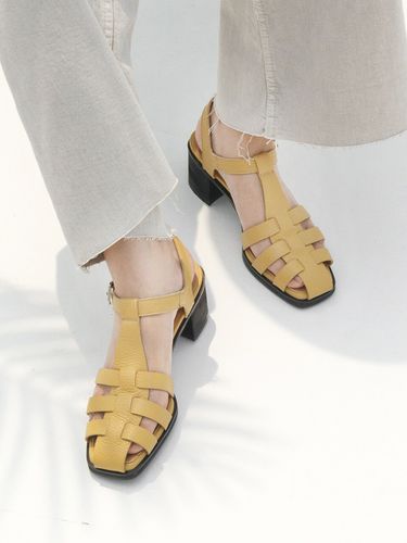 Spread Mid Heel Sandals_3 Colors - karen white - Modalova