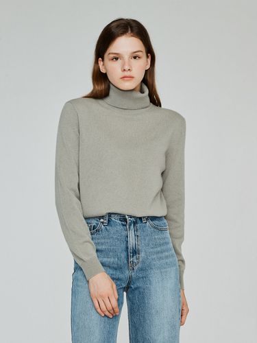 Cashmere 100 Turtle Neck Knit _ 8 Colors - THE KNIT COMPANY - Modalova