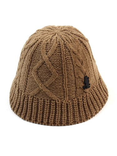 Cable-Knit Bucket Hat Beige - Universal chemistry - Modalova