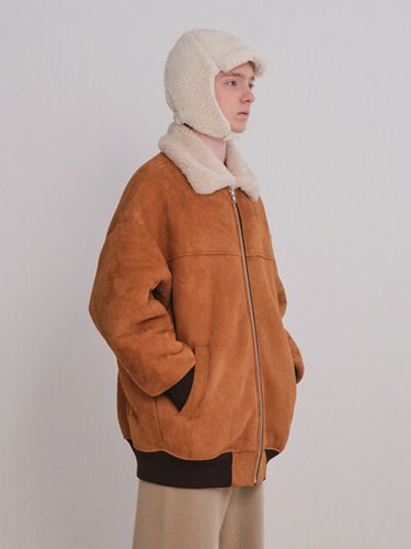 Shearling Bomber Jacket_Brown - Trunk Project - Modalova