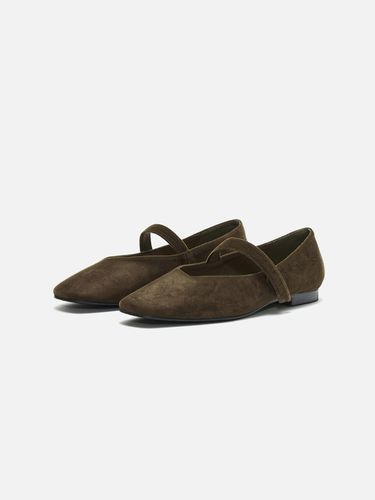 Rowie Mary Jane Shoes Suede Khaki - ROH SEOUL - Modalova