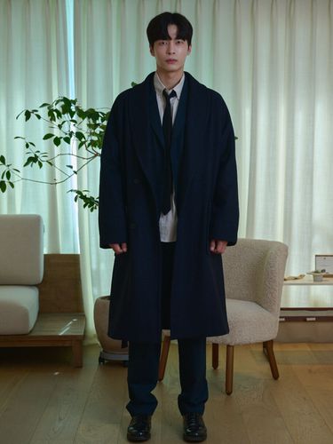 Raglan Robe Coat _ Navy - TLEYOUNG - Modalova