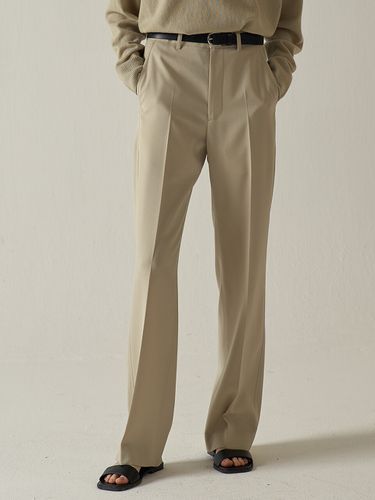 Vintage Straight Pants_Soft Beige - FACADE PATTERN - Modalova