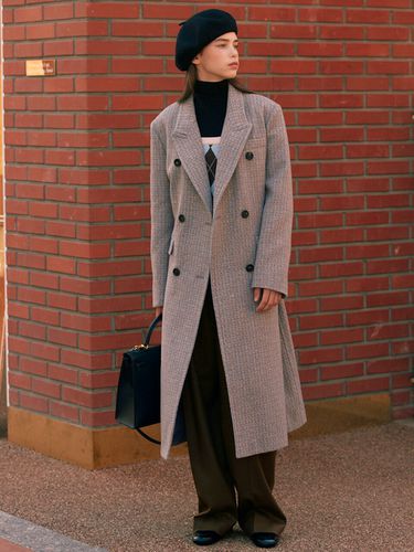 Tweed Long Coat - Your name Here - Modalova